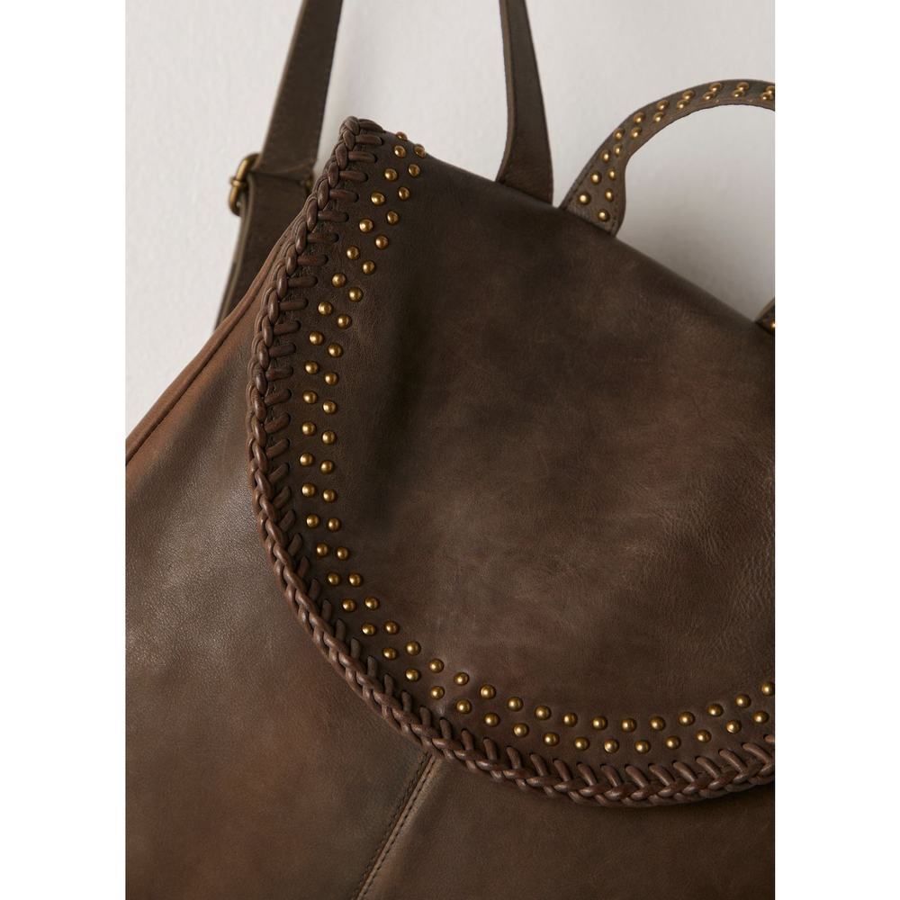 Free People Brown Portia Leather Backpack Bag - Picture 4 of 12